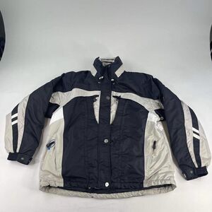 Couloir Fusion Women Ski Jacket Size 14 Black white winter Snow Coat